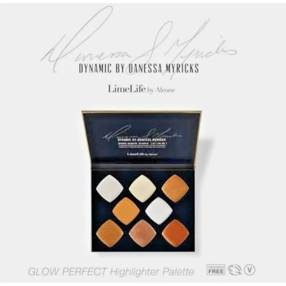 DANESSA MYRICKS X LIMELIFE BY ALCONE Glow Perfect Cream Highlighter Palette NEW